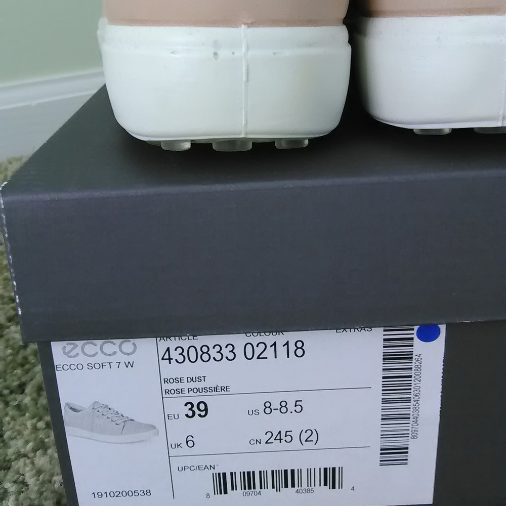 Ecco Soft 7 Leather Rose Women's Walking Shoe NEW - Picture 4 of 5